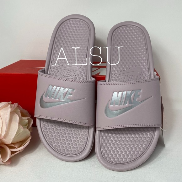 NWT Nike Benassi JDI Particle Beige W AUTHENTIC - Picture 2 of 7